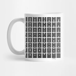 64 symbols in black Mug